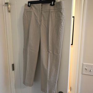 NWT LOFT Marisa crop pinstripe pants